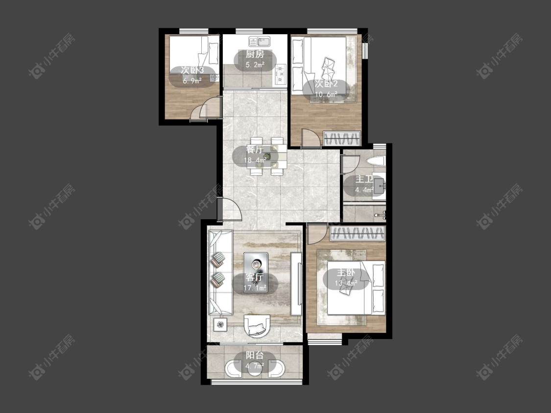 丹阳风雅尚都在售二手房源户型图_小牛看房