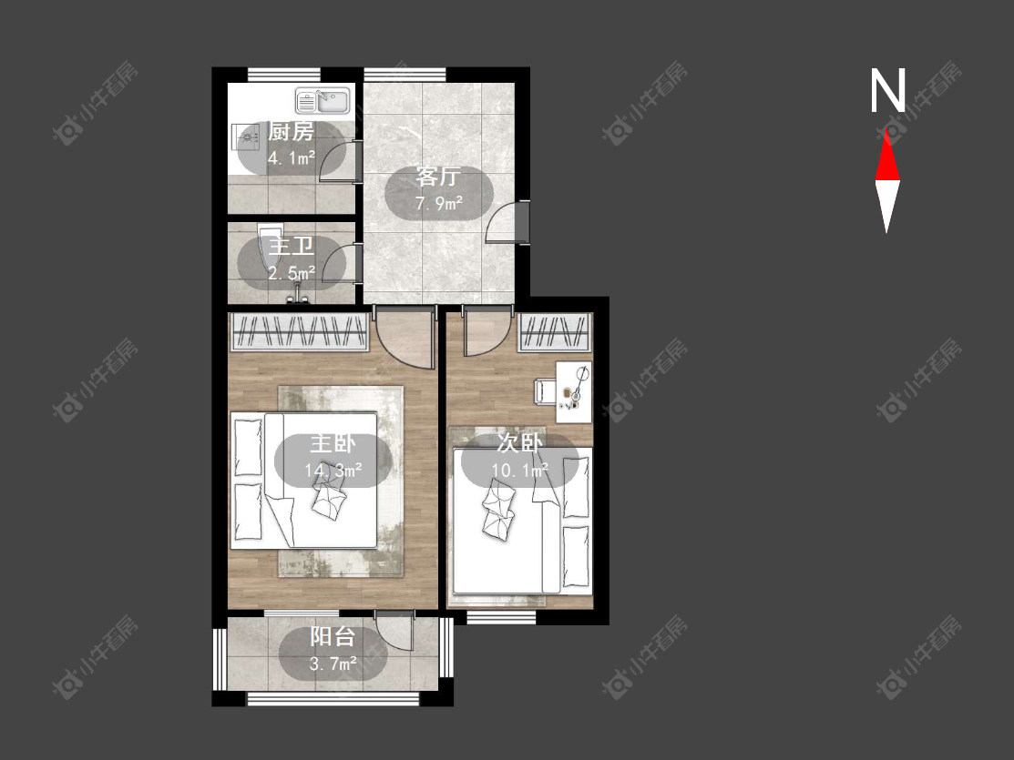 常州朝阳三村在售二手房源户型图_小牛看房