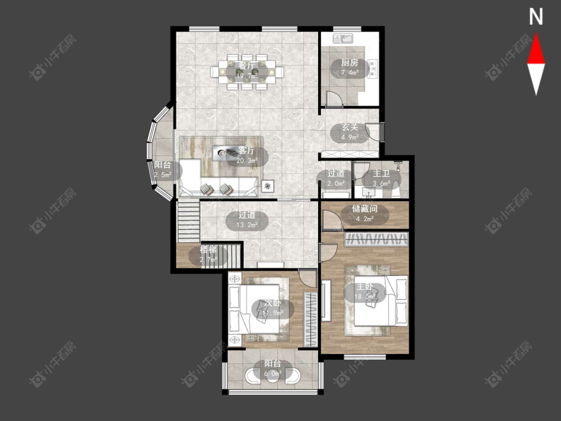 常州安阳花苑南区在售二手房源户型图_小牛看房