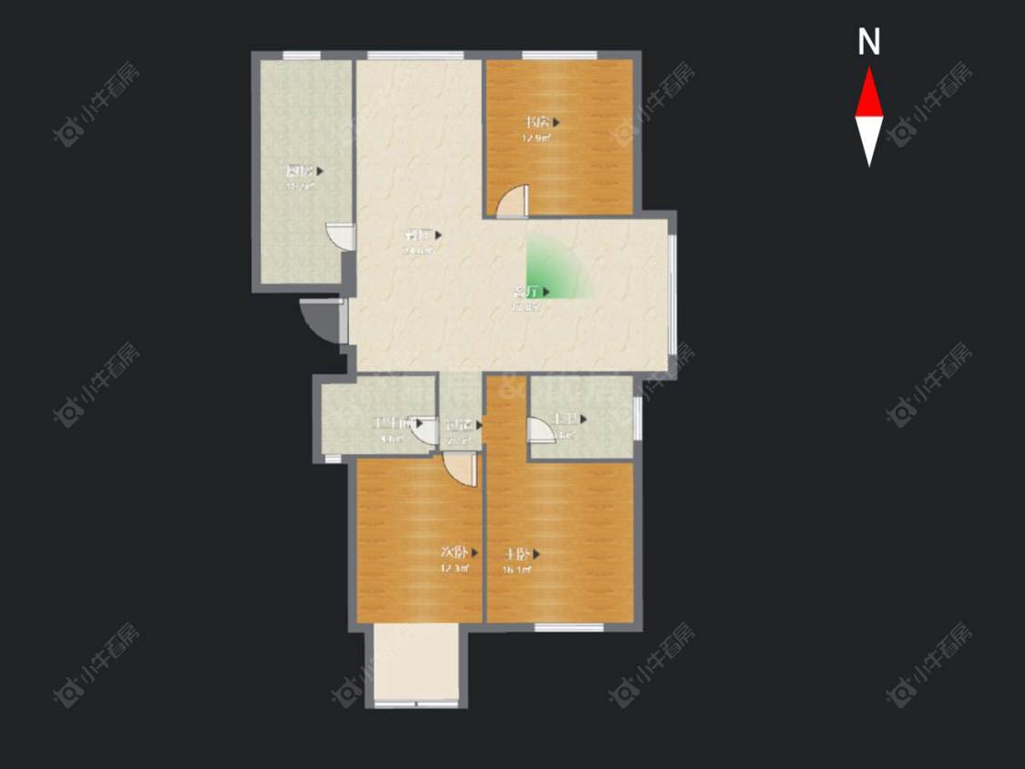 常州御河湾在售二手房源户型图_小牛看房