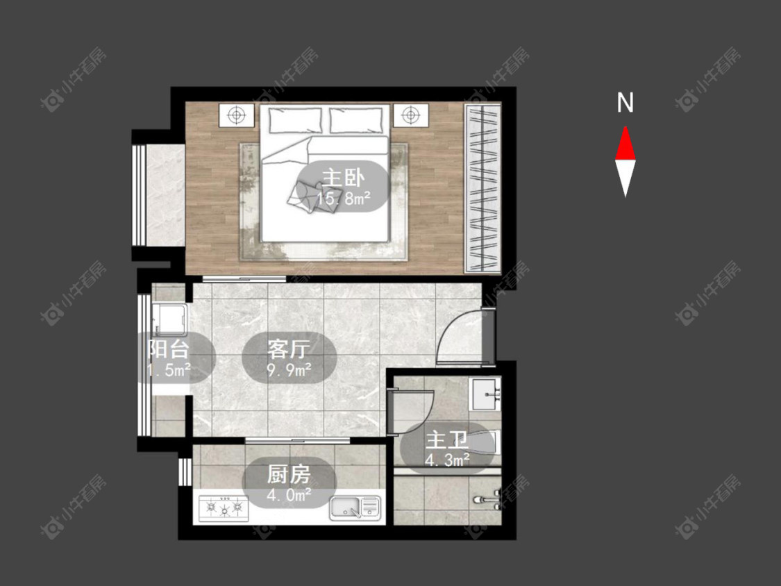 常州怀德名园在售二手房源户型图_小牛看房