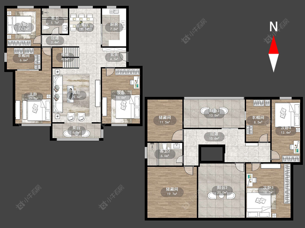 常州四季新城北苑在售二手房源户型图_小牛看房