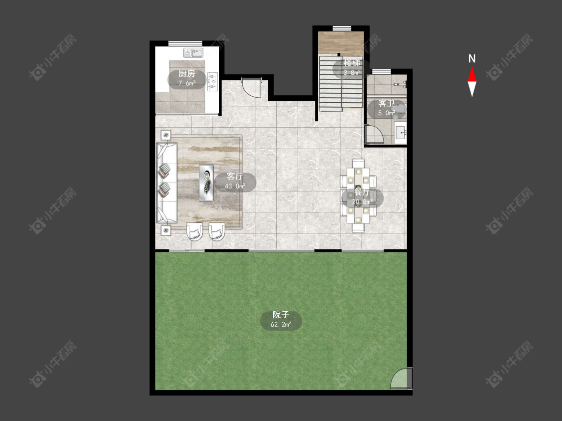 常州太湖院子在售二手房源户型图_小牛看房