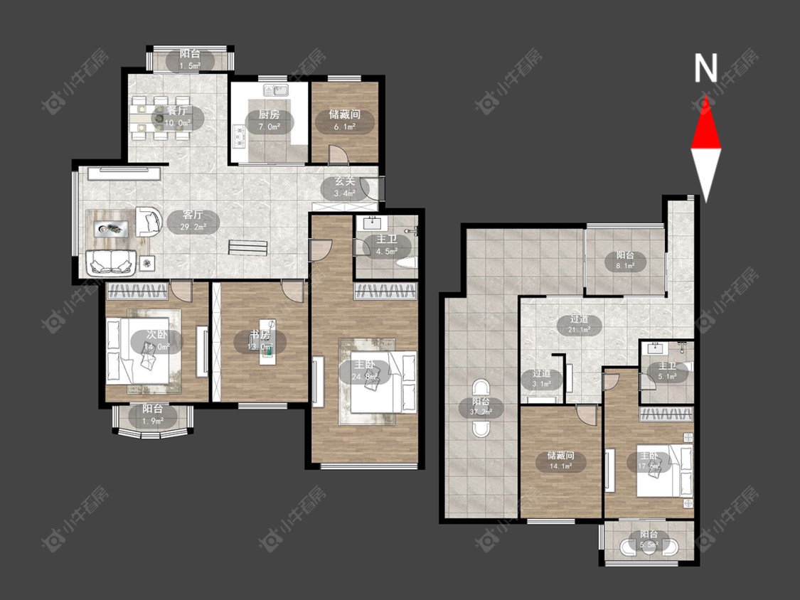 聚景苑房源户型图 常州聚景苑在售二手房源户型图_小牛看房