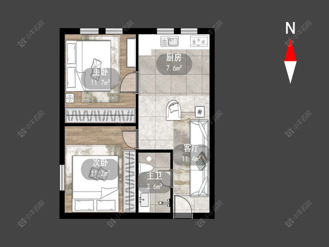 朗诗邻里中心房源户型图 常州朗诗邻里中心在售二手房源户型图_小牛看房