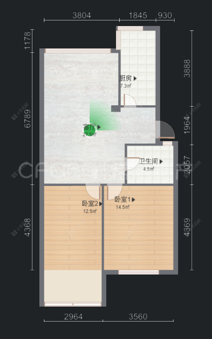 常州花园西村在售二手房房源户型图_小牛看房