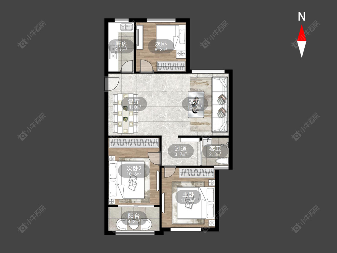 常州蓝山湖在售二手房源户型图_小牛看房