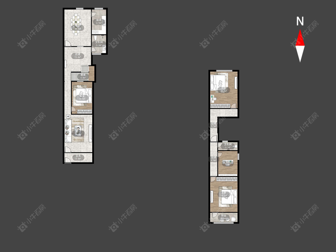 常州新建村委在售二手房源户型图_小牛看房