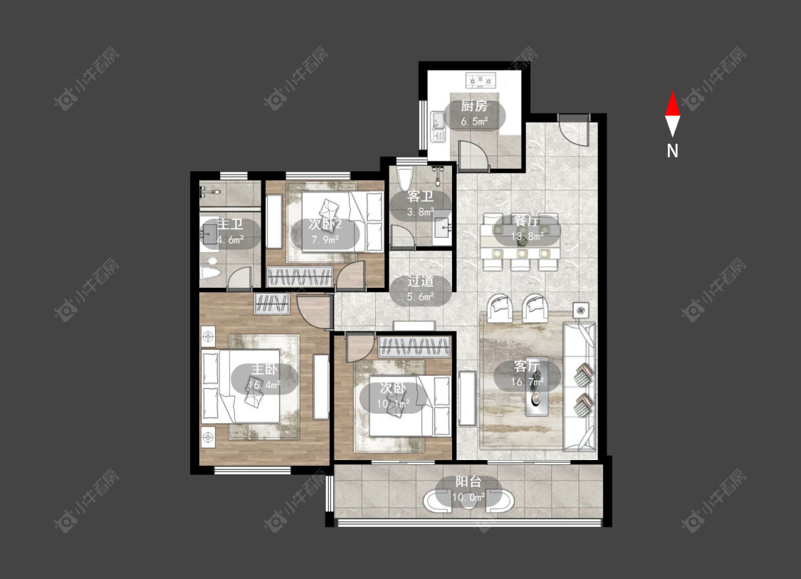 荣熙花园房源户型图 常州荣熙花园在售二手房源户型图_小牛看房