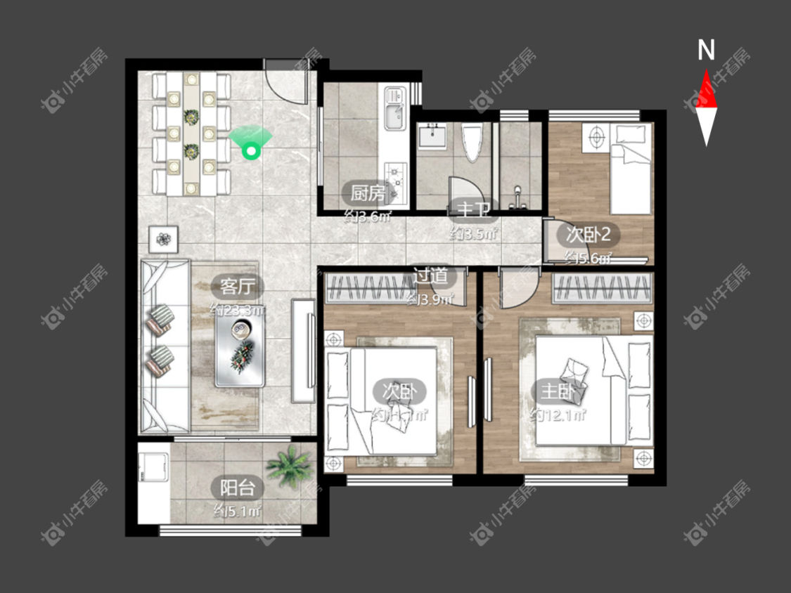 常州世纪华城东区在租房源_小牛看房