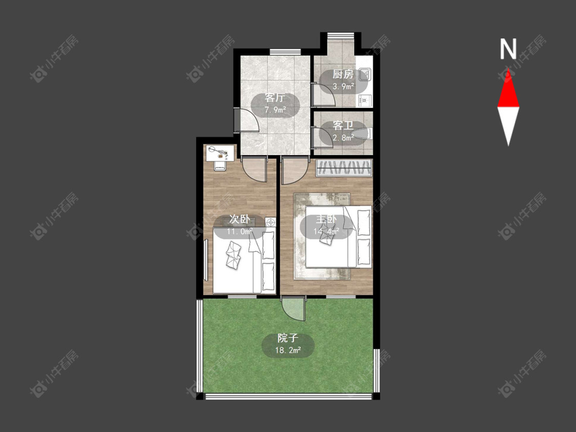 常州白云新村在售二手房源户型图_小牛看房
