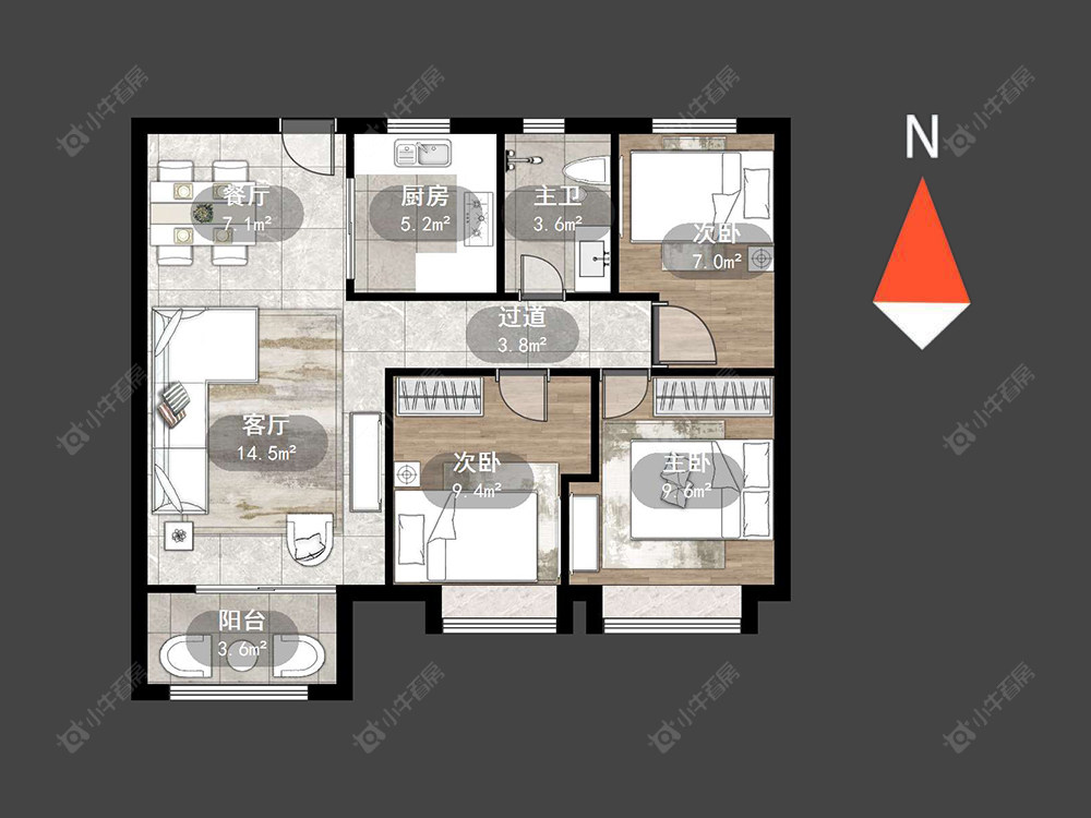 红星国际广场房源户型图 常州红星国际广场在售二手房源户型图_小牛看房