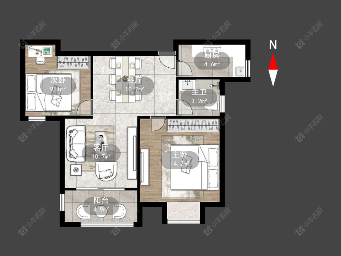 常州嘉禾尚郡在售二手房源户型图_小牛看房