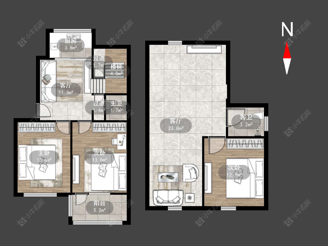 常州丽华三村在售二手房源户型图_小牛看房