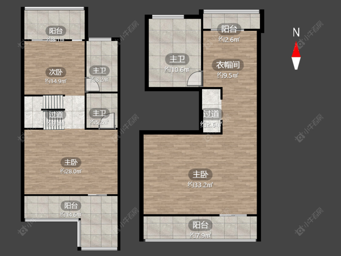 常州银河湾明苑别墅区在售二手房源户型图_小牛看房