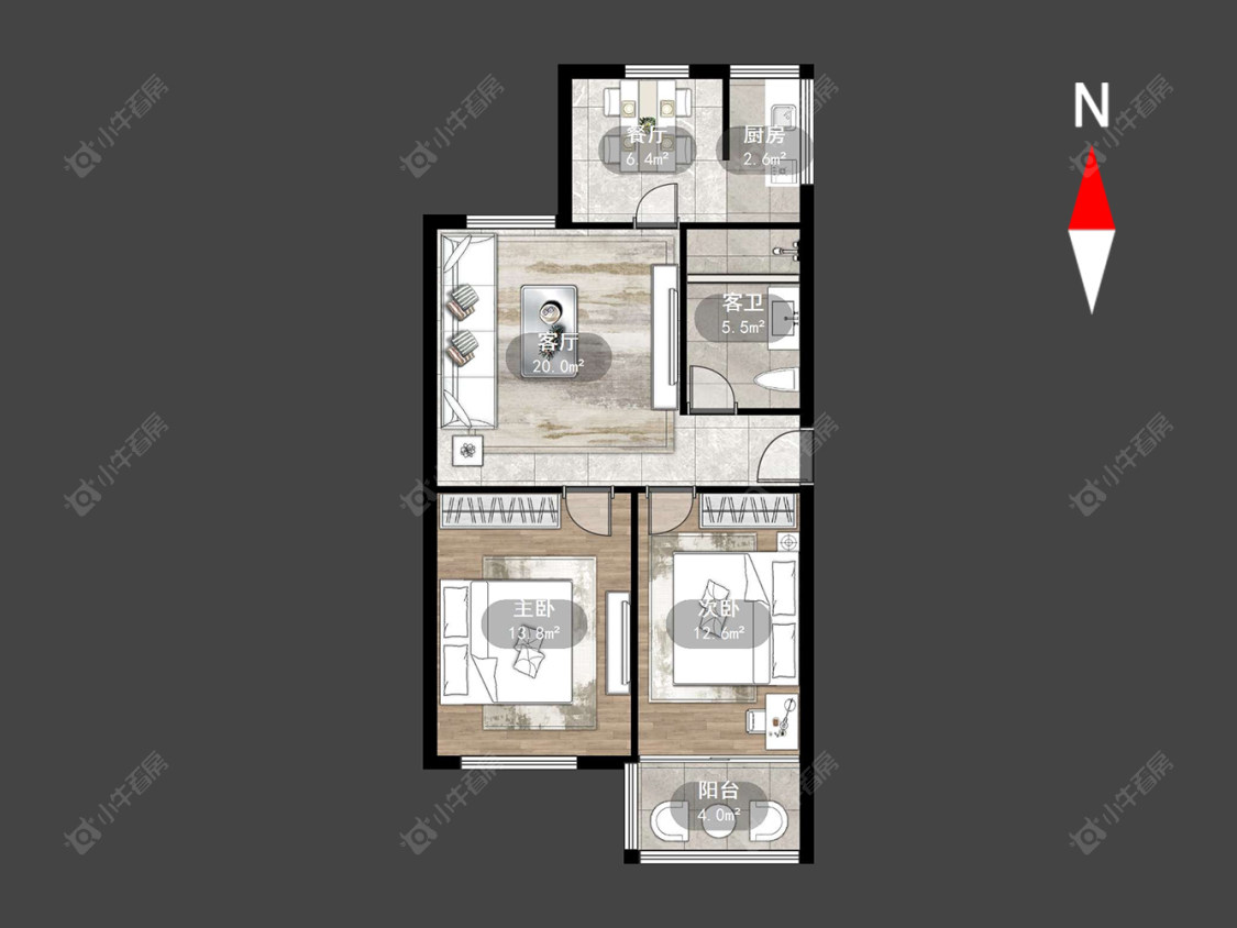 常州白云新村在售二手房源户型图_小牛看房