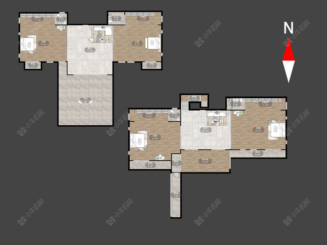 常州龙湖双珑原著在售二手房源户型图_小牛看房