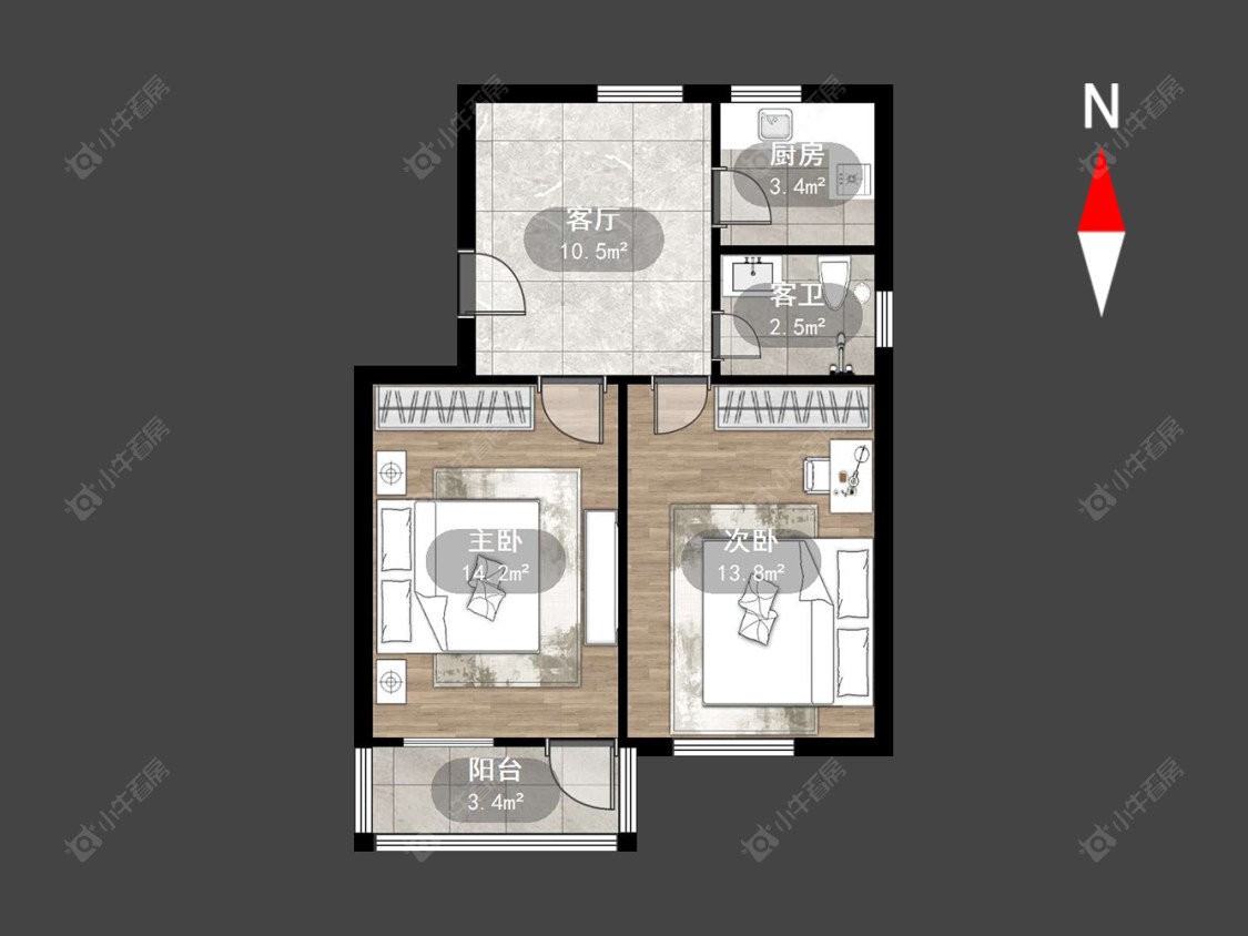 常州怀德中路在售二手房源户型图_小牛看房