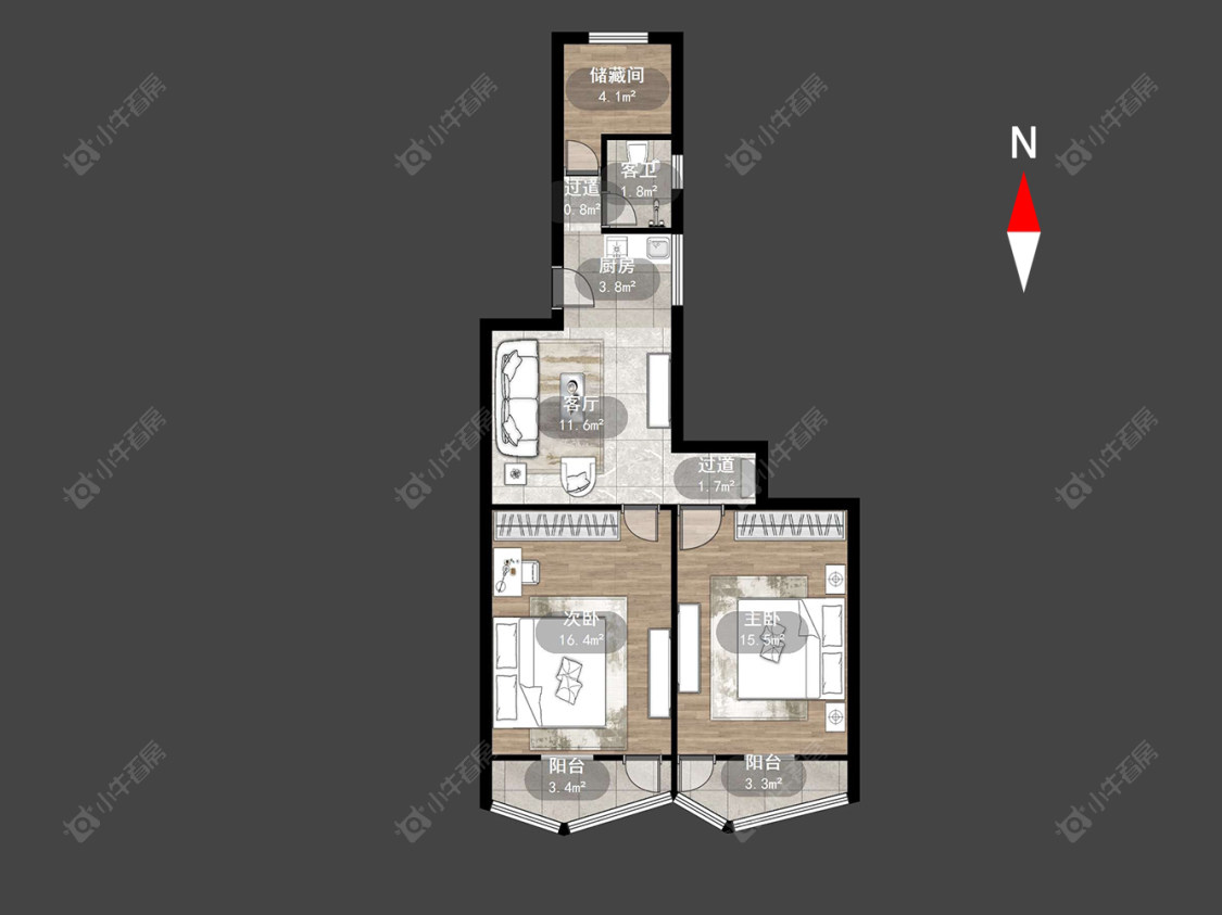 新丰街西楼房源户型图 常州新丰街西楼在售二手房源户型图_小牛看房