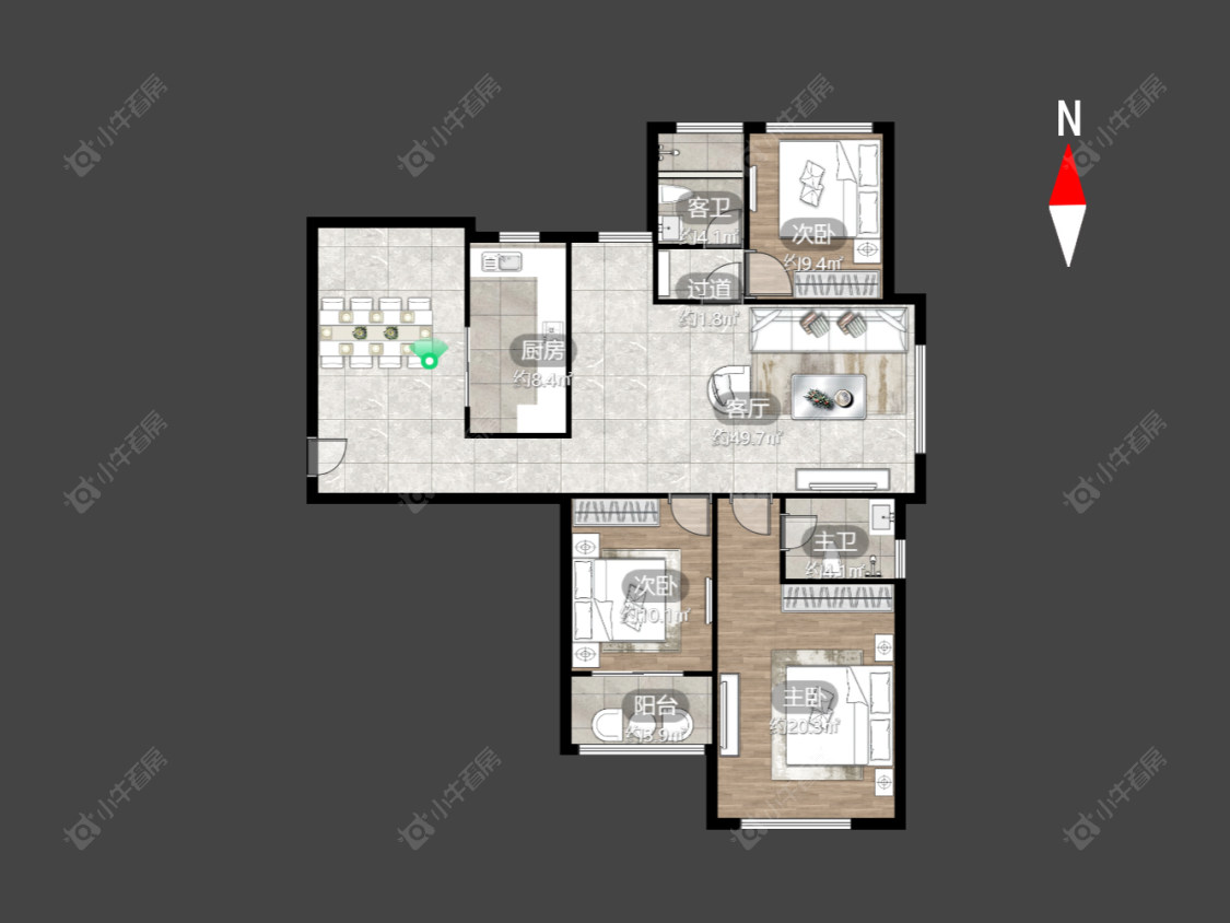蔷薇家园房源户型图 常州蔷薇家园在售二手房源户型图_小牛看房