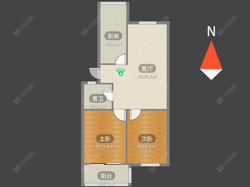 常州花之园在售二手房源户型图_小牛看房