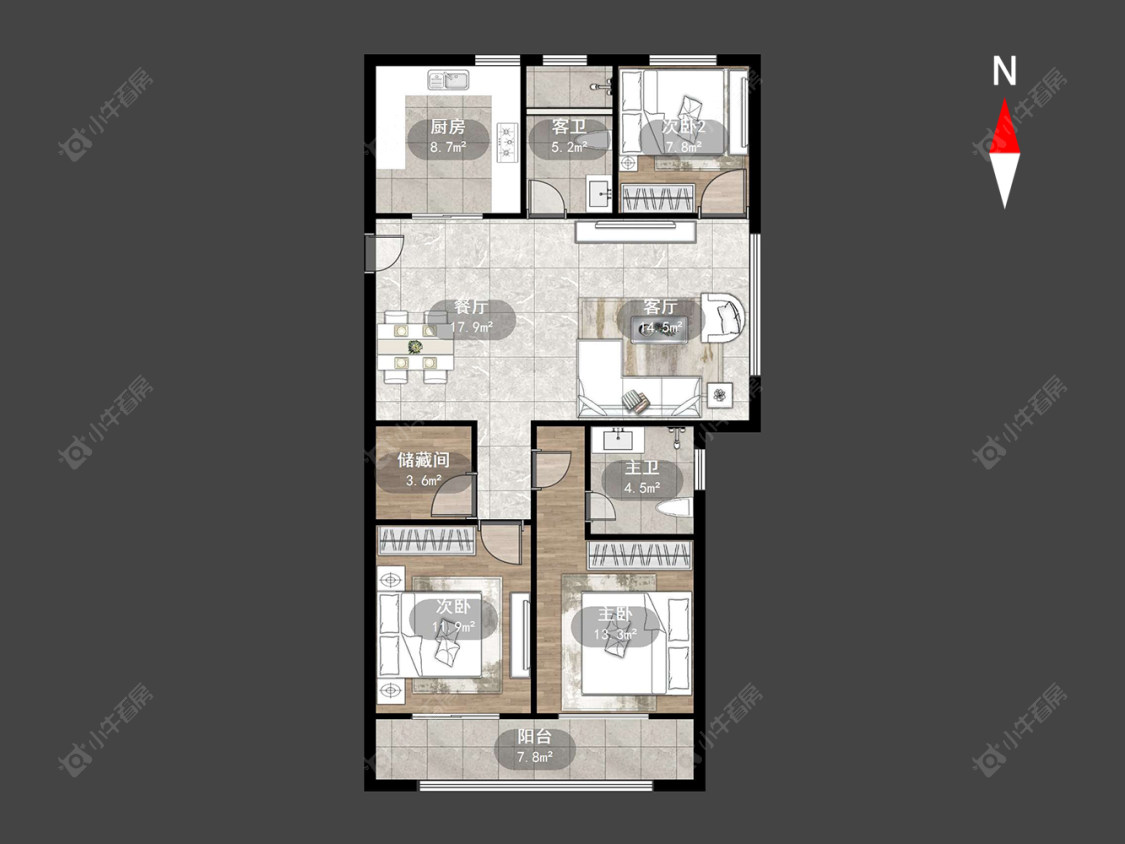 中意宝第房源户型图 常州中意宝第在售二手房源户型图_小牛看房