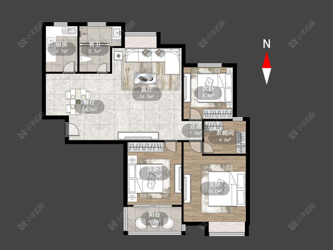 滨江明珠城东区房源户型图 常州滨江明珠城东区在售二手房源户型图_小牛看房