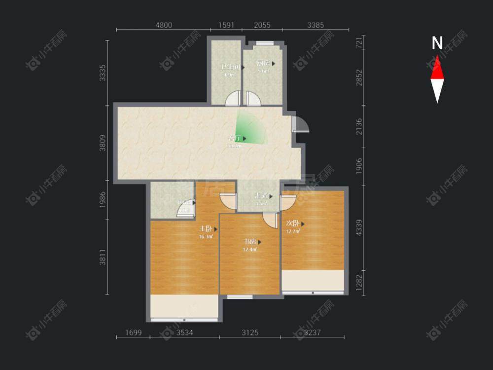 御源林城西区房源户型图 常州御源林城西区在售二手房源户型图_小牛看房