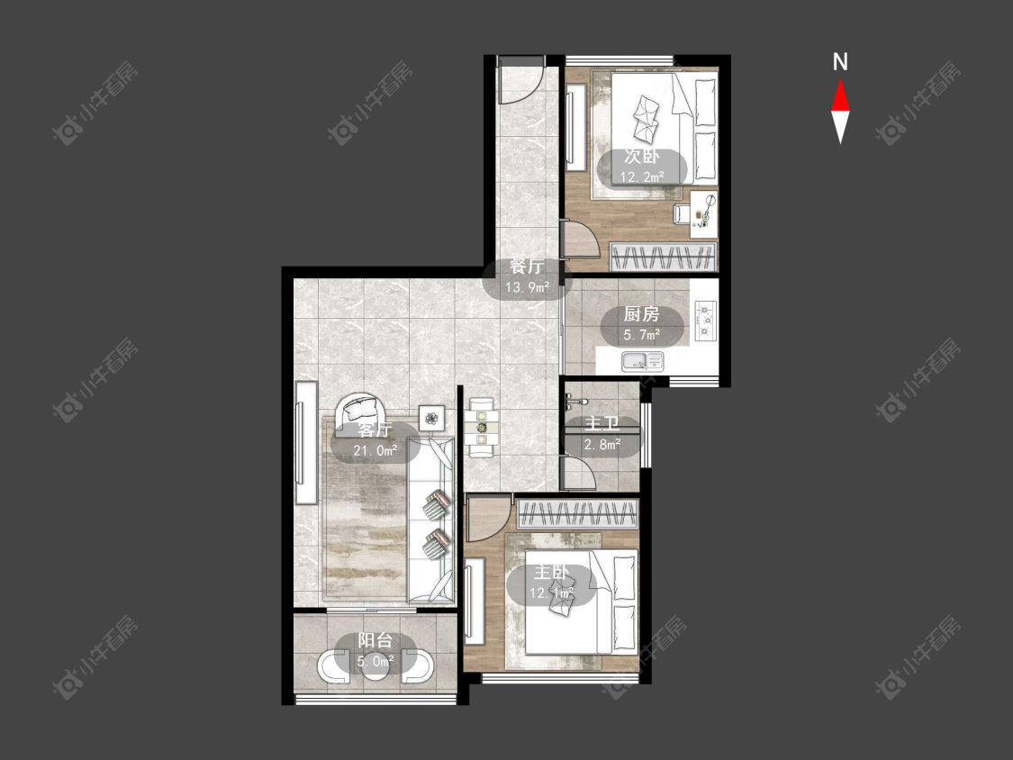 常州华城商业广场在售二手房源户型图_小牛看房