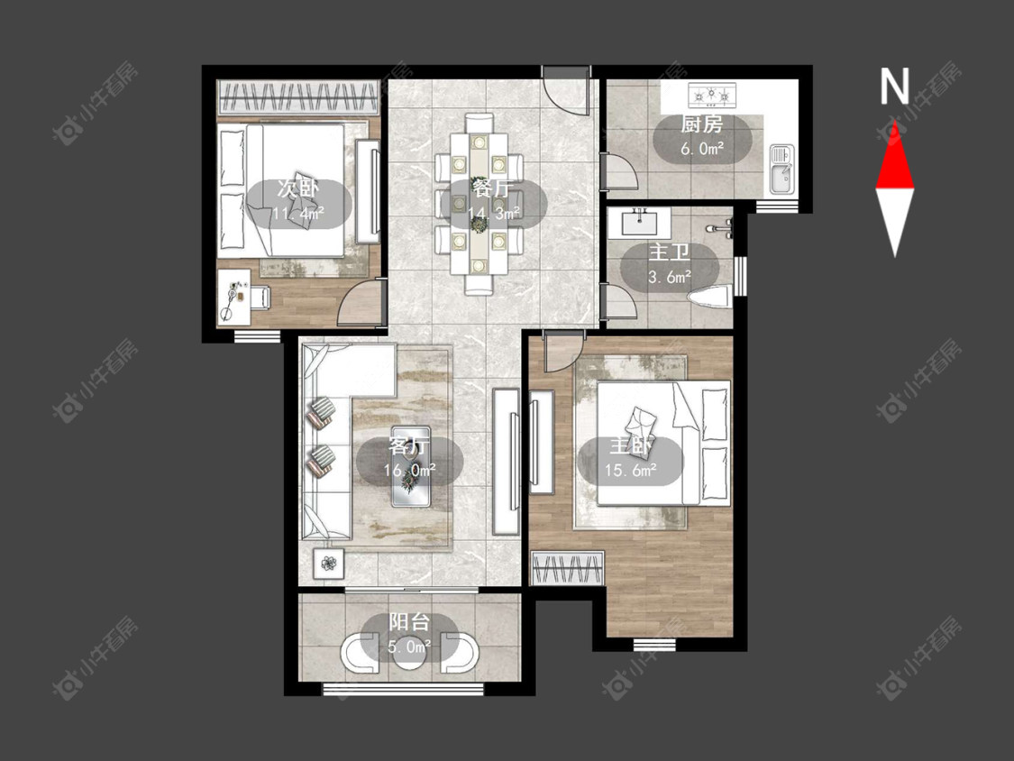 常州龙城福第在售二手房源户型图_小牛看房