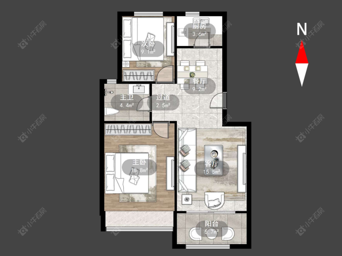 常州同仁苑在售二手房源户型图_小牛看房