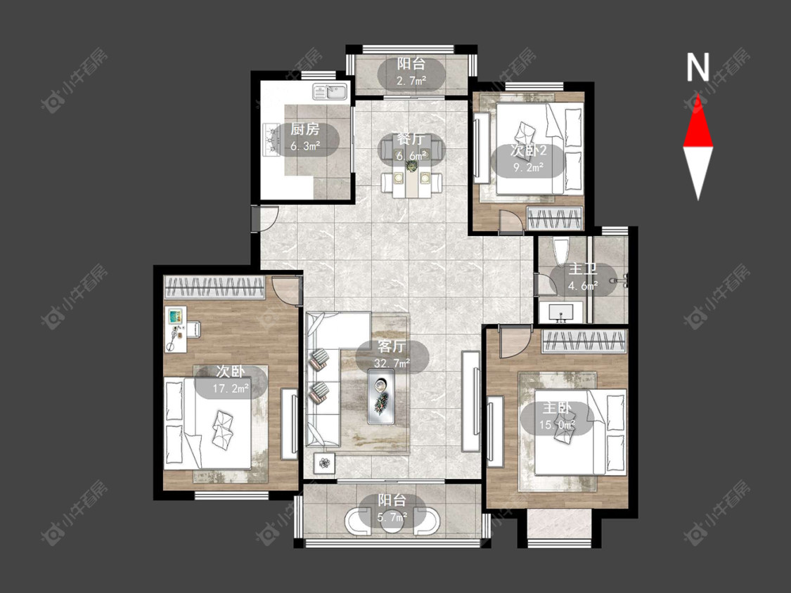 盘龙苑东区房源户型图 常州盘龙苑东区在售二手房源户型图_小牛看房