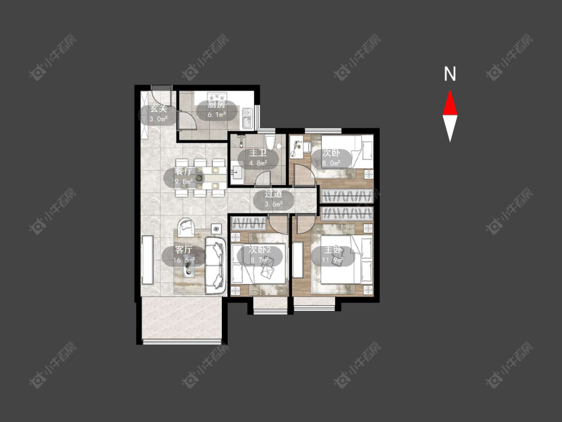 碧桂园华星·世纪学府房源户型图 常州碧桂园华星·世纪学府在售二手房源户型图_小牛看房