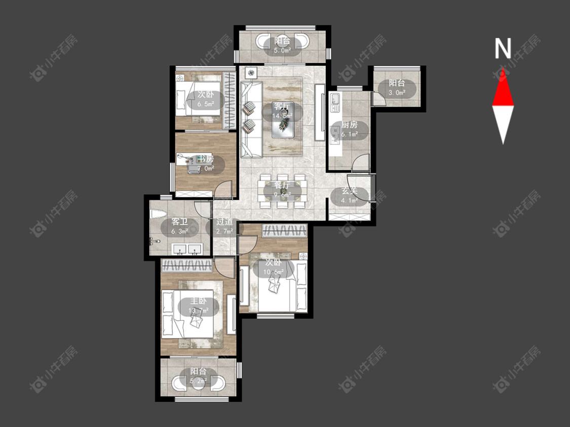 格兰艺堡一期房源户型图 常州格兰艺堡一期在售二手房源户型图_小牛看房