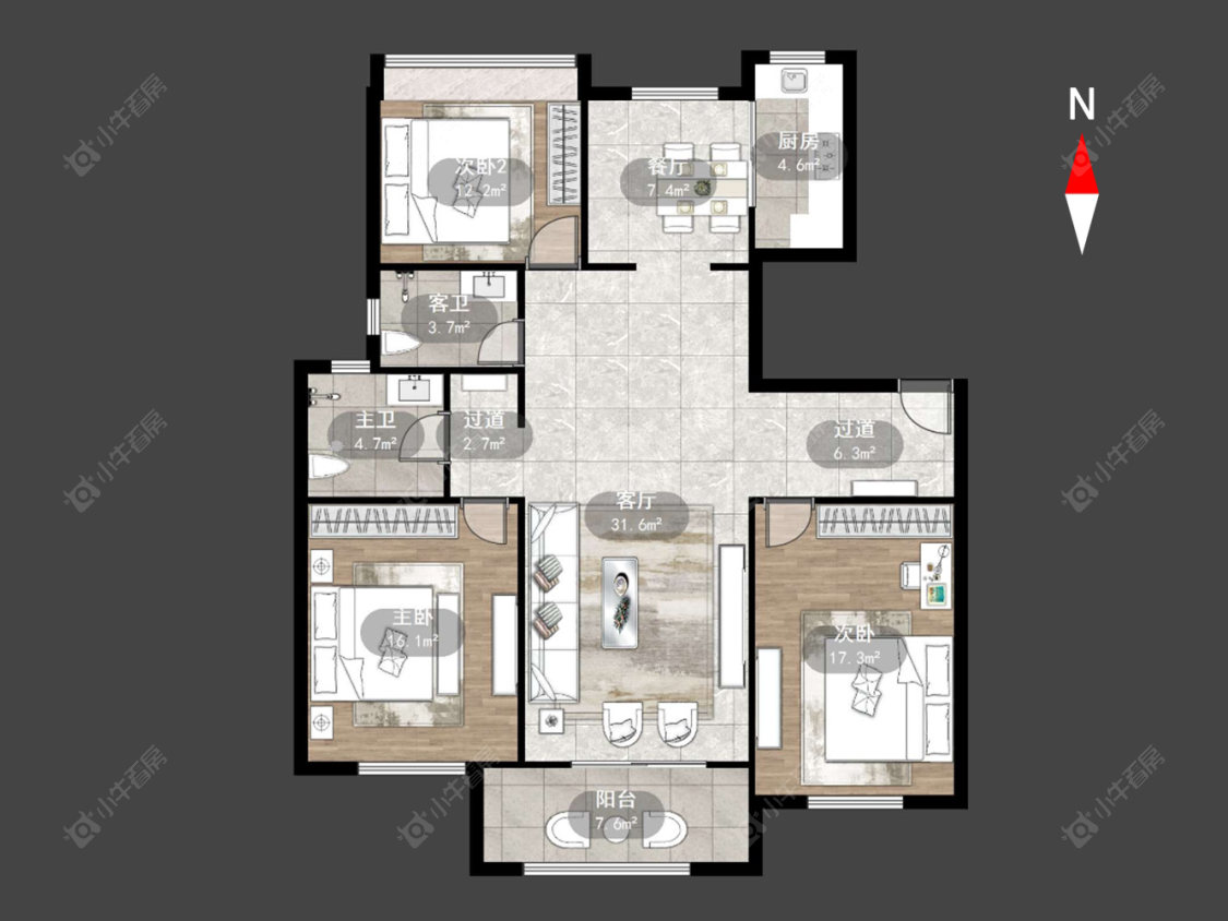 怡景名园房源户型图 常州怡景名园在售二手房源户型图_小牛看房