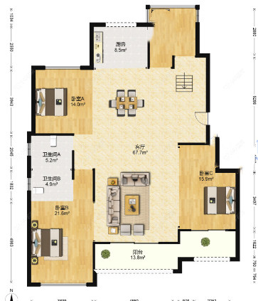 常州路劲城三期在租房源户型图_小牛看房