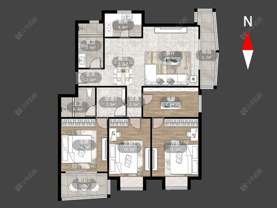 常州顺园三村在售二手房源户型图_小牛看房