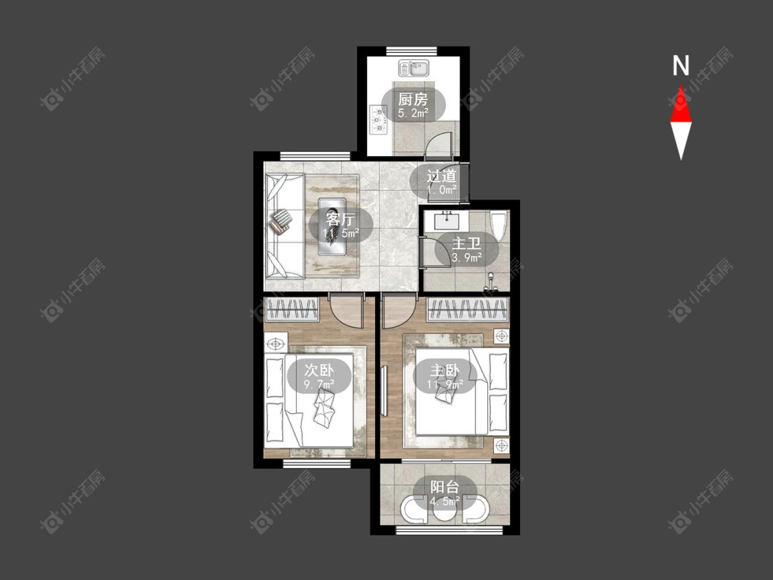常州顺园三村在售二手房源户型图_小牛看房
