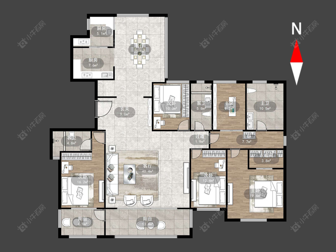 常州莱蒙城铂郡在售二手房源户型图_小牛看房