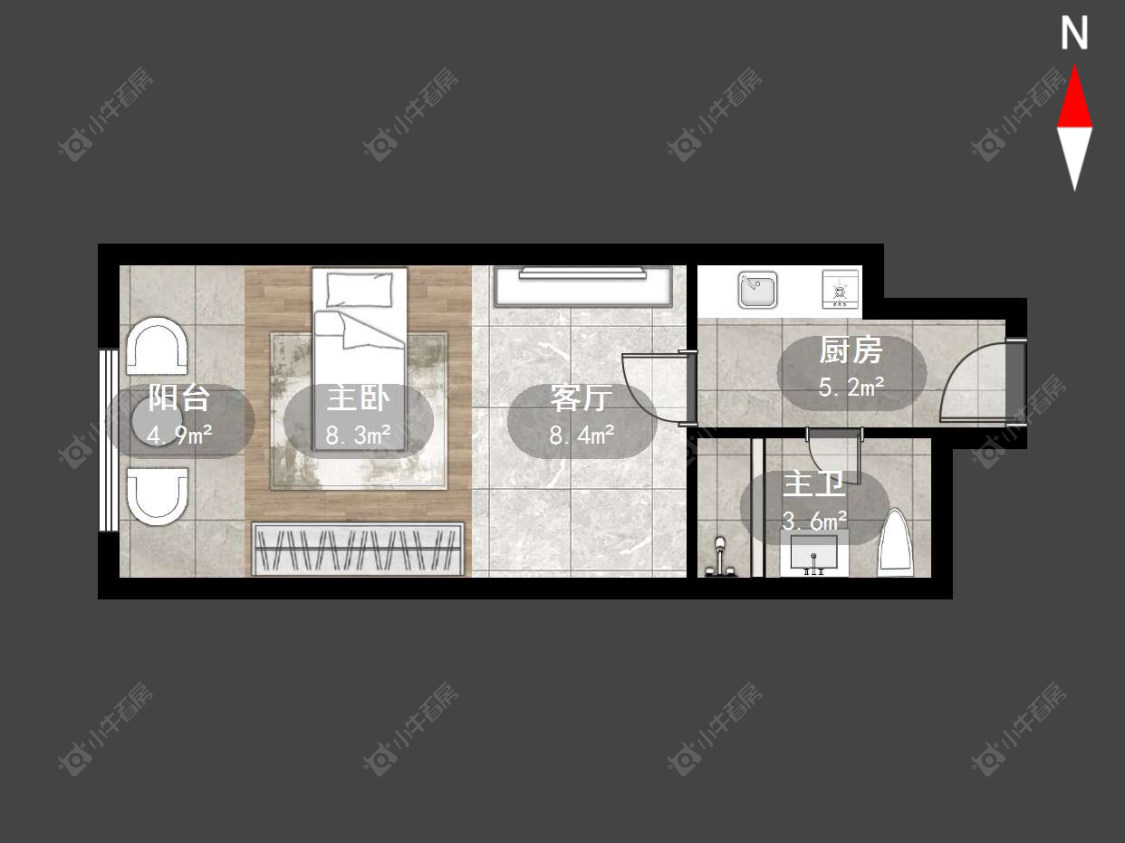 常州运河天地在售二手房源户型图_小牛看房