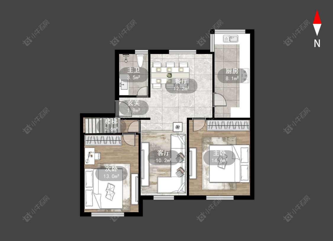 常州元丰桥在售二手房源户型图_小牛看房