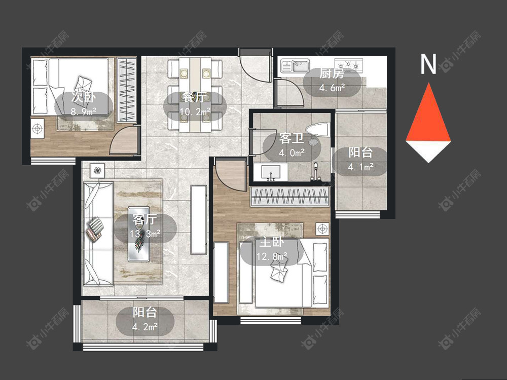 御水华庭二期房源户型图 常州御水华庭二期在售二手房源户型图_小牛看房