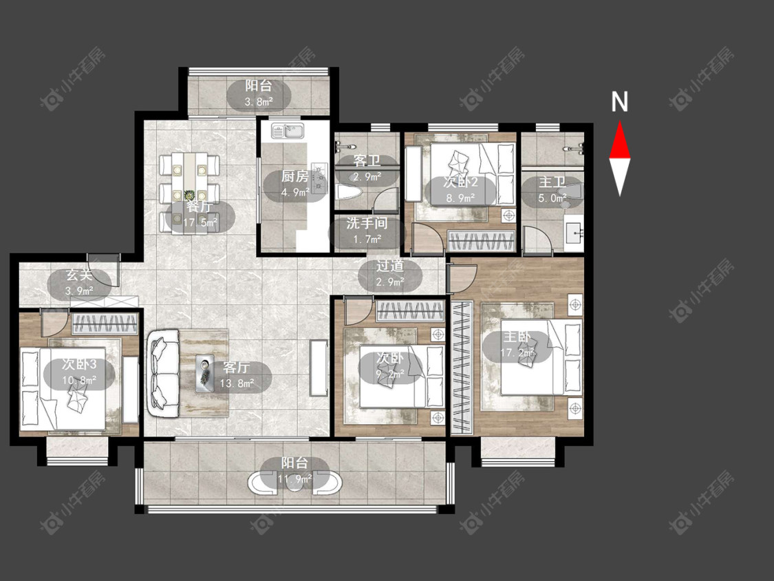 常州碧桂园壹号天禧在售二手房源户型图_小牛看房
