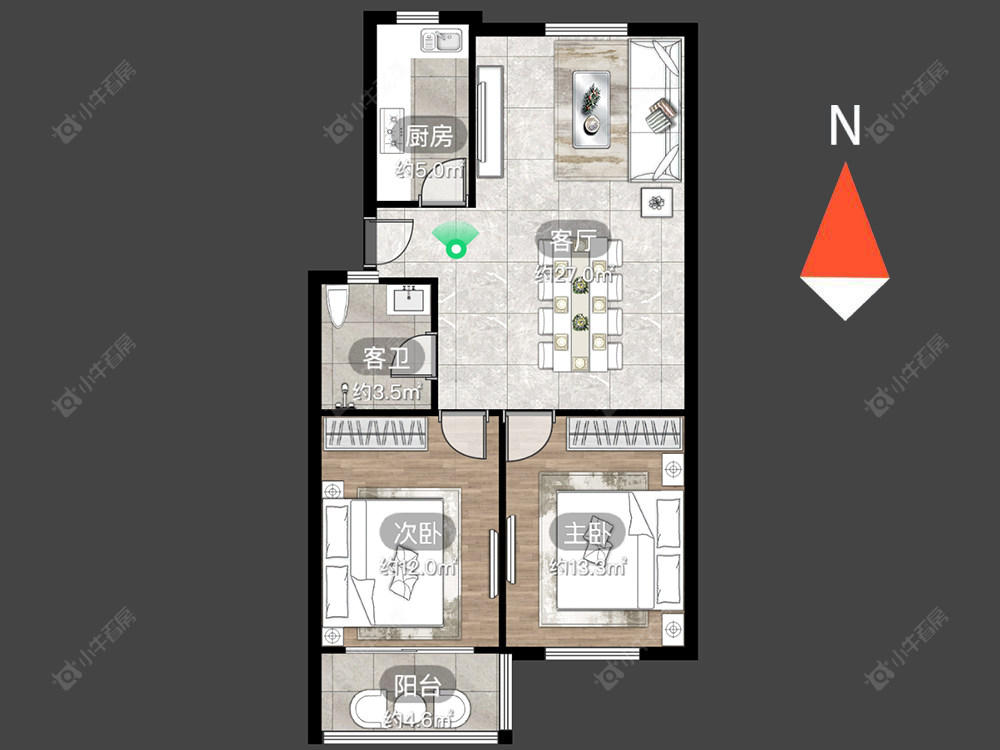 常州蓝天花园东区在售二手房源户型图_小牛看房