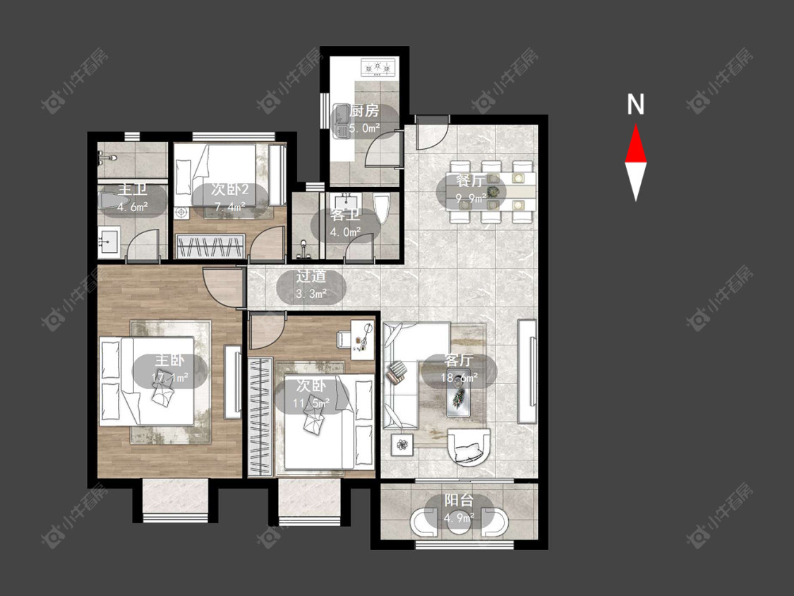 绿都万和城七区房源户型图 常州绿都万和城七区在售二手房源户型图_小牛看房
