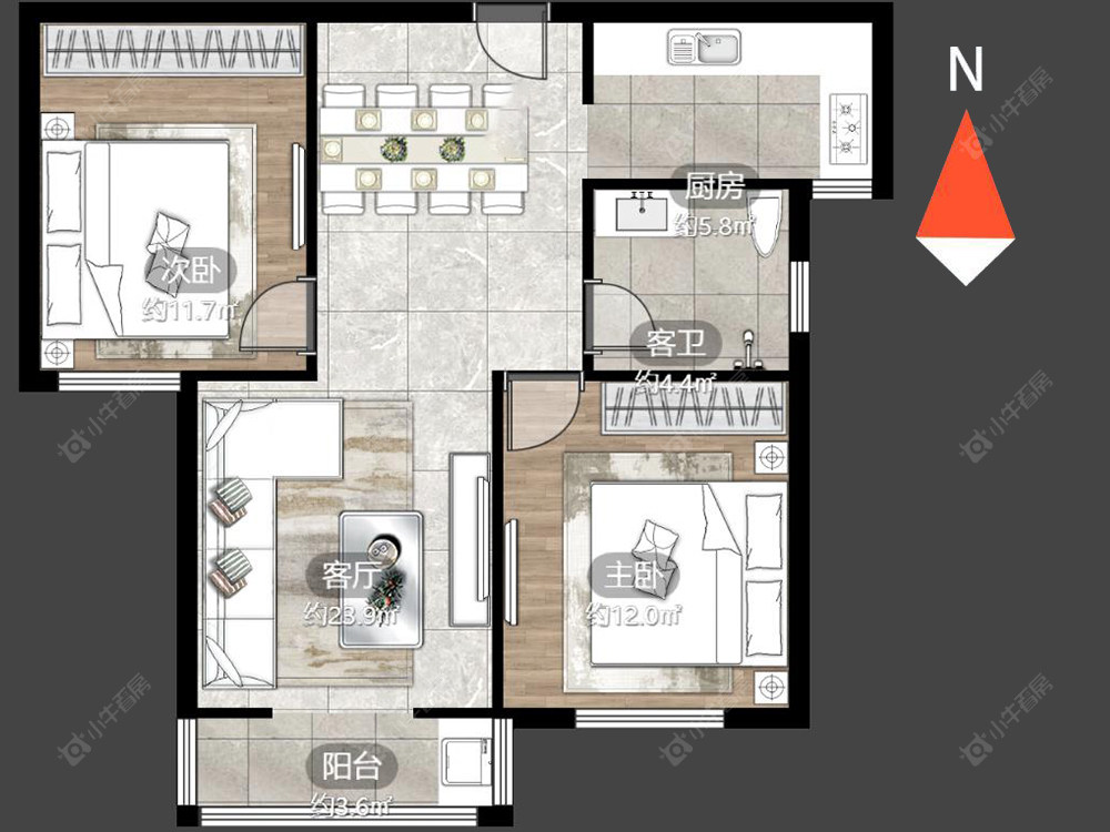 丰乐尚都房源户型图 常州丰乐尚都在售二手房源户型图_小牛看房