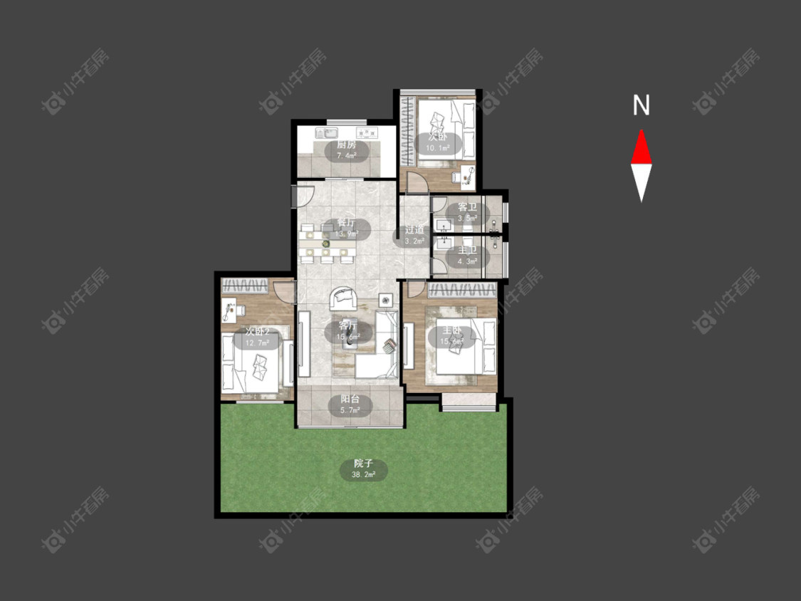常州吟枫苑东区在售二手房源户型图_小牛看房