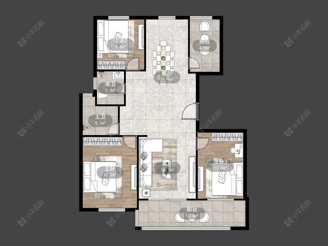 丹阳天一人家在售二手房源户型图_小牛看房