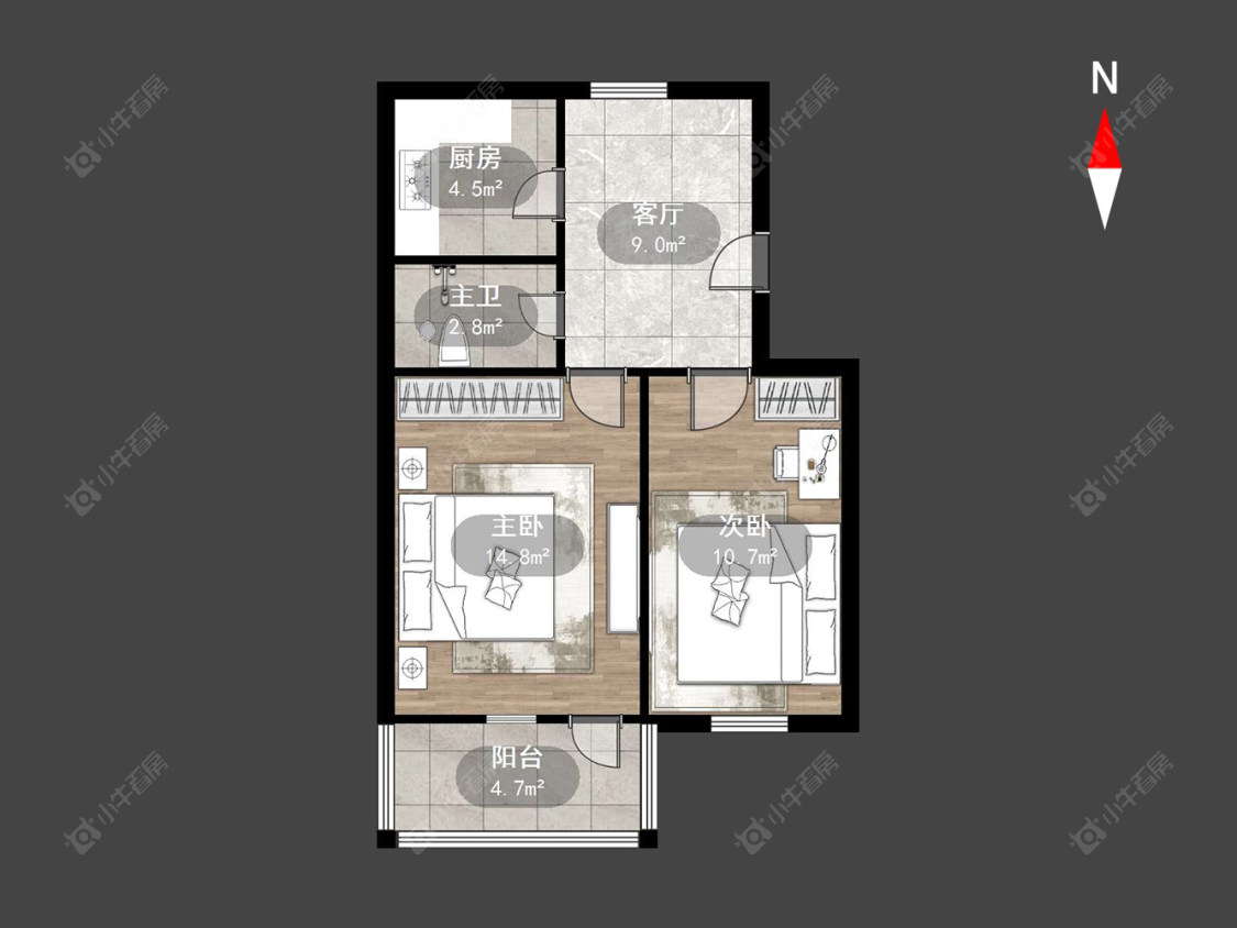 常州荆川里在售二手房源户型图_小牛看房