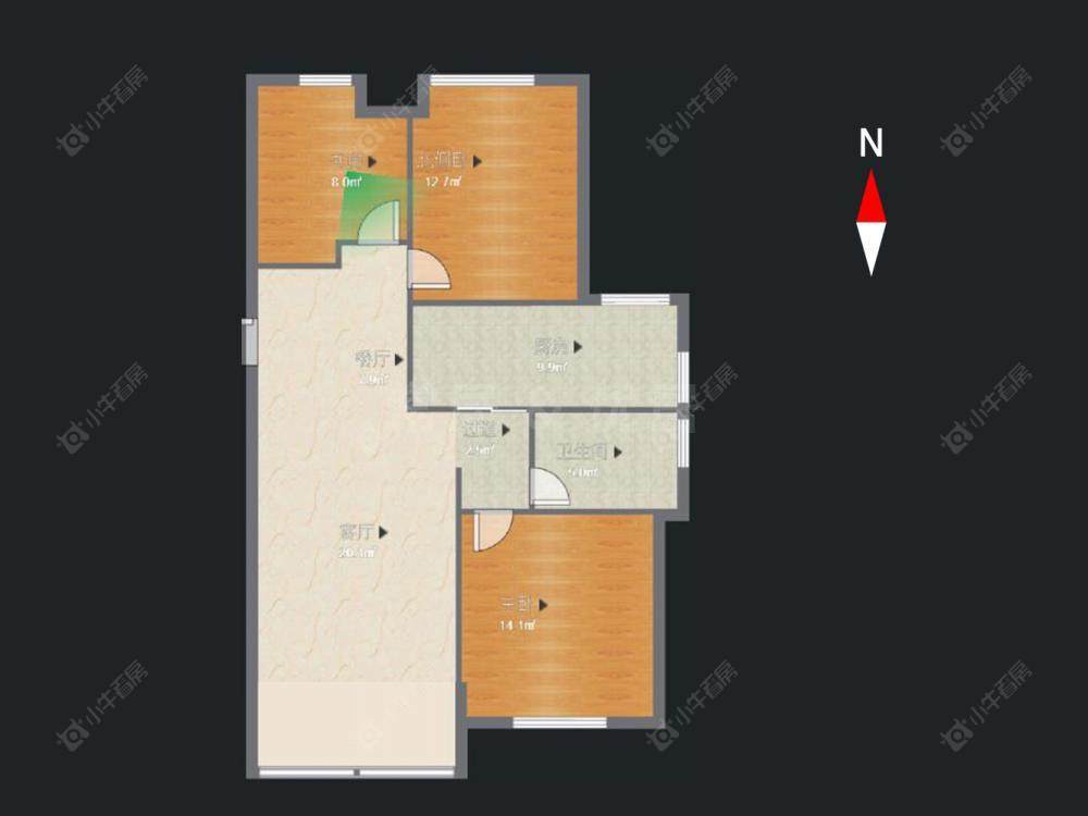 常州绿地世纪城三期在售二手房源户型图_小牛看房